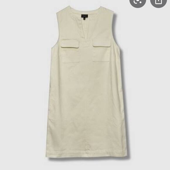 Who What Wear Dresses & Skirts - Who What Wear Cotton Sleeveless Dress Cream Women's Size XS NWT